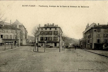 Saint-Flour Fauboug Fauboug avenue de la Gare et avenue de Bellevue