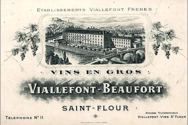 Saint-Flour Fauboug Etablisement Viallefont Vins en gros