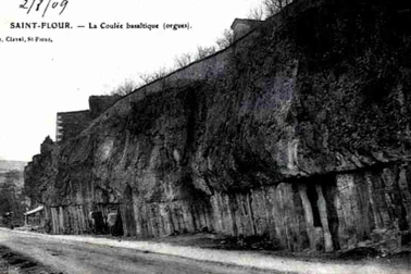 Saint-Flour La coulee basaltique Orgues 1909