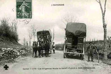 Saint-Flour Les diligences route de Saint Flour a Chaudesaigues