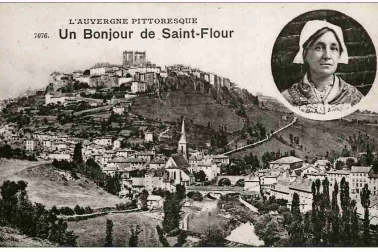 Saint-Flour ville basse Un bonjour de Saint Flour en 1925