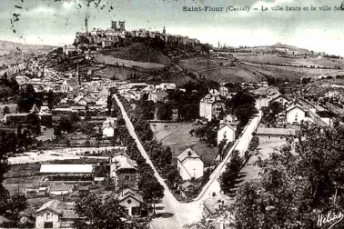 Saint-Flour ville basse La ville haute et la ville basse