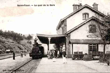 Saint-Flour ville basse Le quai de la gare