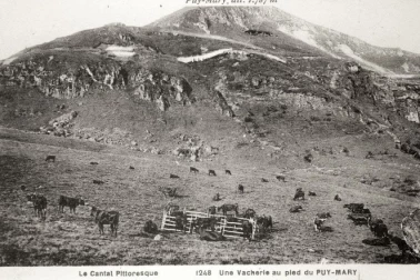 Une vacherie au pied du Puy-Mary