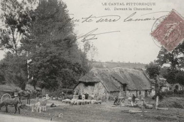 Devant la chaumiere
