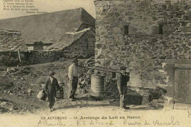 Arrivage du lait au buron