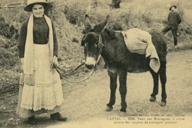 Dans nos montagnes il existe encore des moyens de transport primitif en 1850