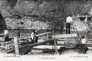 Les scieurs de long le Cantal pittoresque