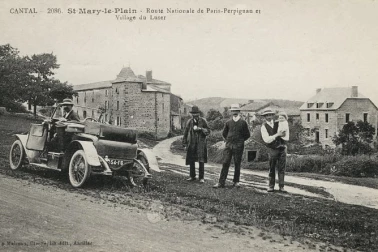 Route nationale de Paris-Perpignan et villages de Luser