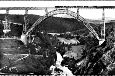 Le Viaduc de Garabit Viaduc autrefois