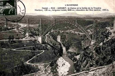 Le Viaduc de Garabit et vallee de la Truyere