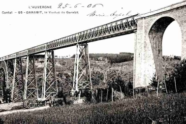 Le Viaduc de Garabit le cantal en juin 1906