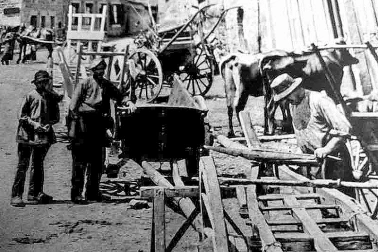 Cantal petit metier  le charron en 1910