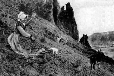 Cantal  la bergere et ses chevres
