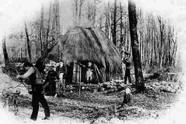 Les petits metiers populaires  la hutte des sabotiers