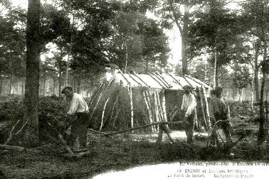 La foret de Senart bucherons au travail