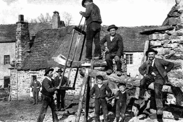 Cantal petit metier tranche de vie scieurs de long vers 1900