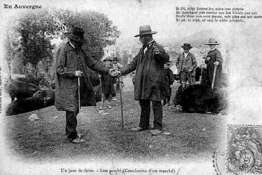 Foires et evenements l Auvergne Un jour de foire lou patchi conclusion d un marche