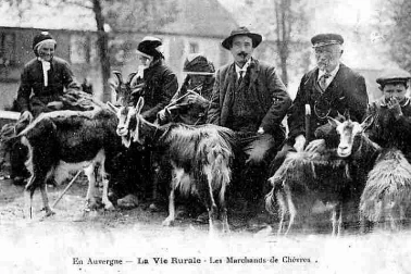 En auvergne - La vie rurale - Les marchands de chevres