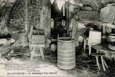 En Auvergne interieur d un buron