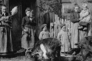 En famille - Types et scenes champetres
