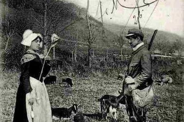 L Auvergne petits metiers BERGERE ET LE MONSIEUR Notre Auvergne