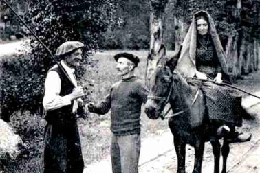 Types de paysans auvergnat des montagnes