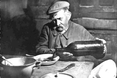 La soupe Chabrot du paysan