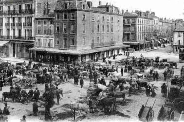 Le marche aux boeufs en ville