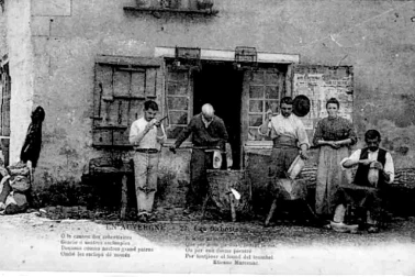 L Auvergne petits metiers Les sabotiers en Auvergne