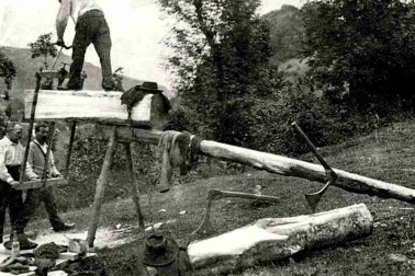 En Auvergne les scieurs de long