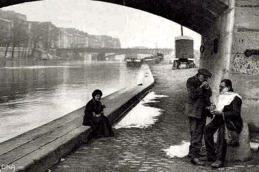 Barbier sur les quais de la Seine