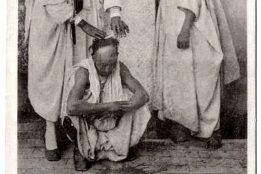 Perruquier arabe scenes et types