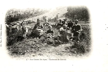 Gardeuse de chevres au chalet des Ayes