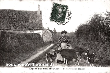 Argent-sur-sauldre - La gardeuse de chevres