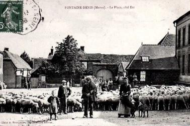 Bergers avec  sa famille a Fontaine-Denis