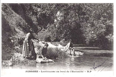 Lessiveuses au bord de L Huveaune