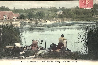 Chevreuse-La-Vallee-Les-Vaux-de-Cernay-Vue-sur-l-Etang