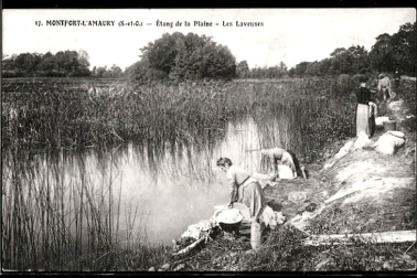 Montfort-l-Amaury - Etang de la Plaine - Les laveuses