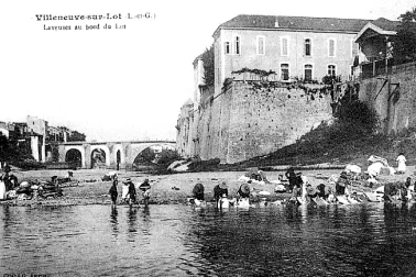 Laveuses au bord du Lot - Villeneuve-sur-lot
