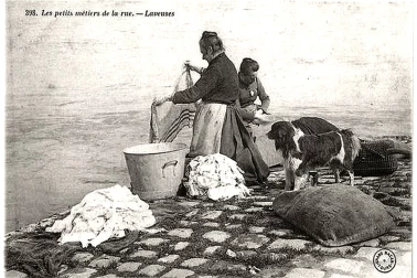 Laveuse les petits metiers de la rue