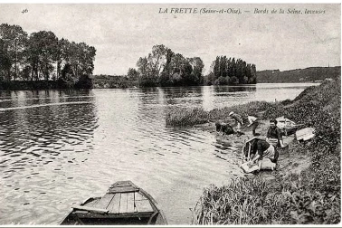 LA-FRETTE - Bords de seine - Laveuses