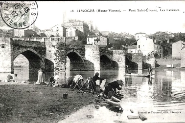 Limoges Pont Saint-Etienne Les Laveuses