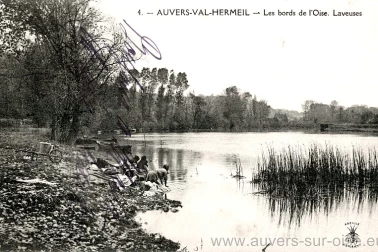 Auvers-Valhermeil Les-bords-de-l-oise Des laveuses