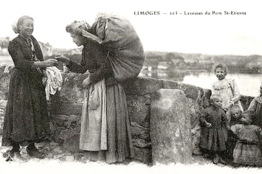 Limoges Les laveuses du pont Saint-Etienne
