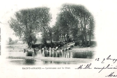 Laveuse sur le Cher