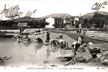 Lavandieres sur la plage