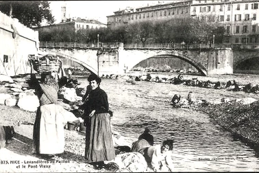 Nice-Lavandieres-au-Paillon-et-le-Pont