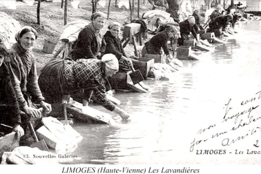 Lavandieres a Limoges dans la Haute-Vienne