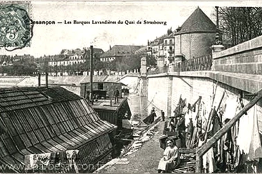 Besancon-quai-strasbourg La-barques-lavandieres